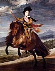 Diego Rodriguez De Silva Velazquez Canvas Paintings - Equestrian Portrait Of Balthasar Carlos